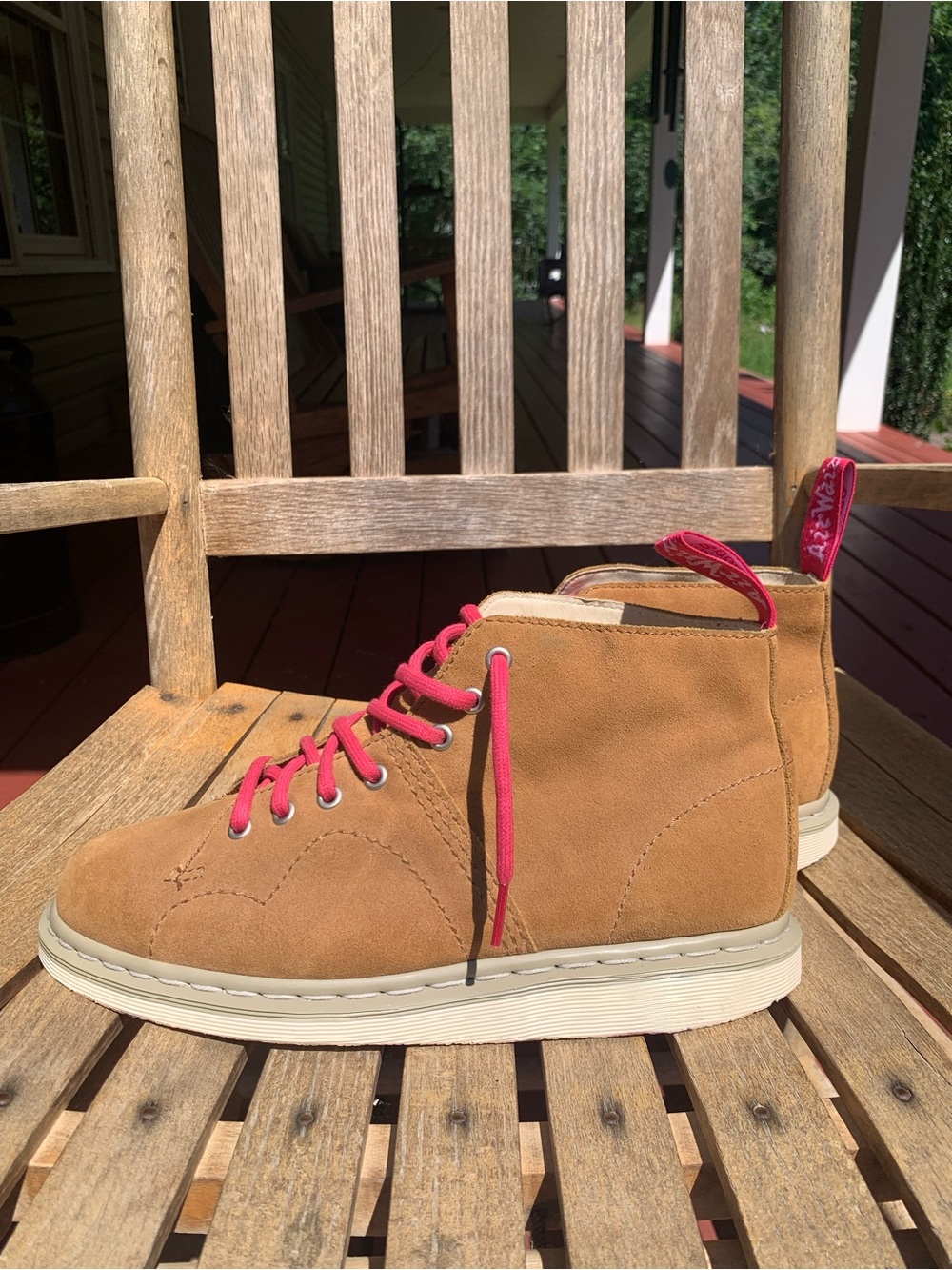 Dr. Martens Philip Suede Leather 7 Eyelet Monkey Boots